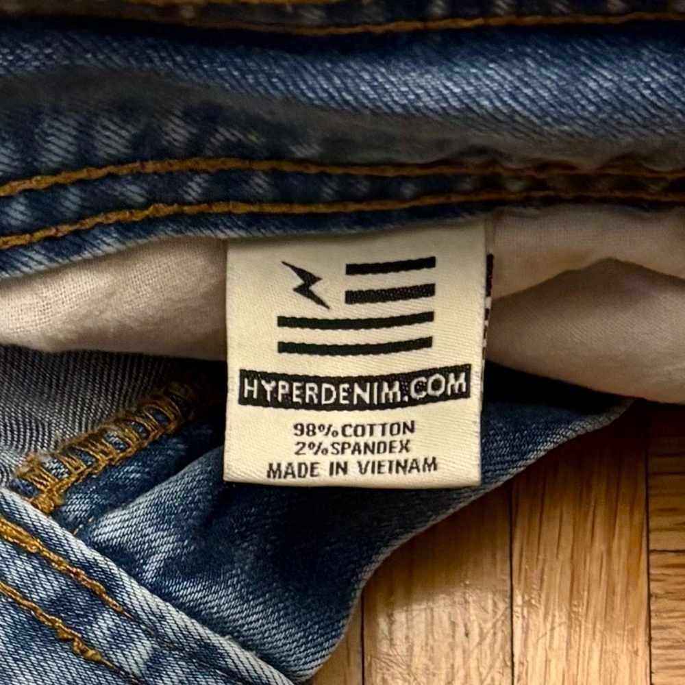 Hyper Denim Artsy Distressed Jeans Size 30 - Picture 10 of 10
